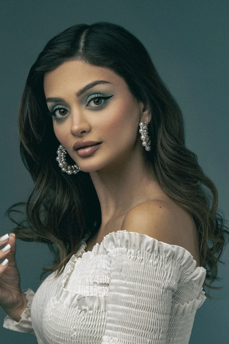 Beauty Photography | Sana Varshochi and Lily Flowers