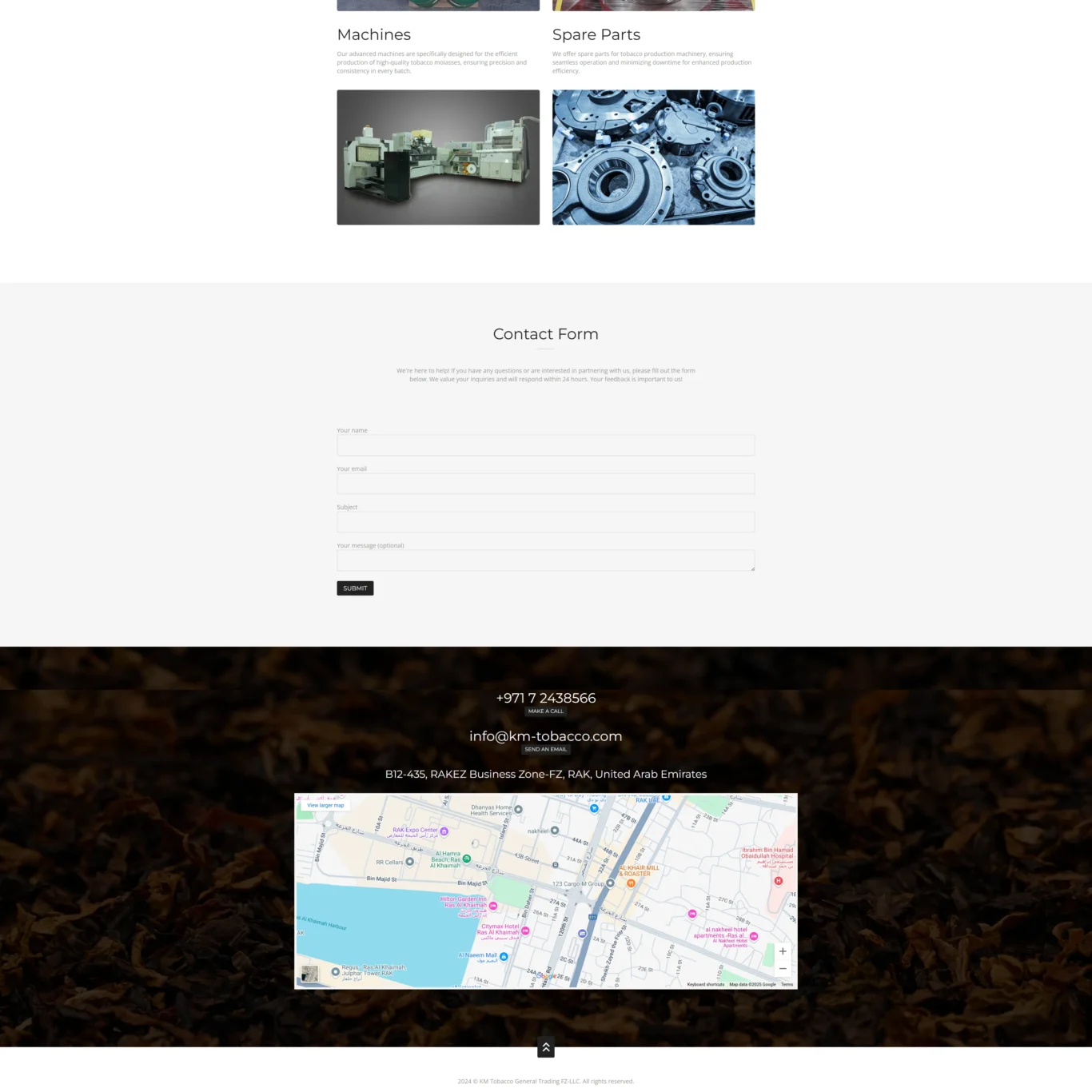 KM Tobacco | Tobacco Trading Website Design Dubai | Masoud Raoufi Photography Services KM Tobacco | Tobacco Trading Website Design Dubai