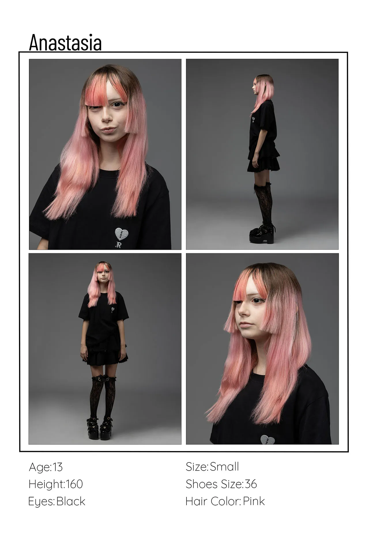 Polaroid style modeling portfolio photography Dubai studio