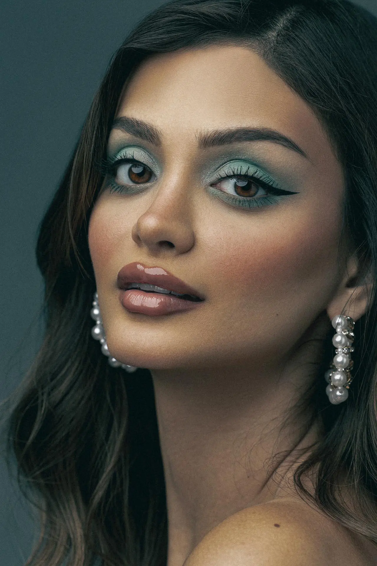 Professional beauty and makeup photography close-up taken at a photo studio in Dubai