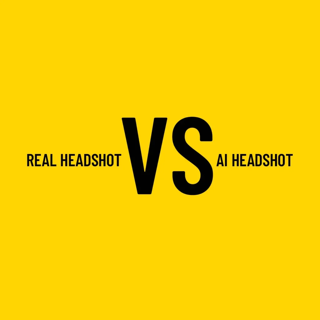cover of blog post for real headshot vs ai headshot