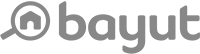 Bayut brand logo with a speech-bubble icon