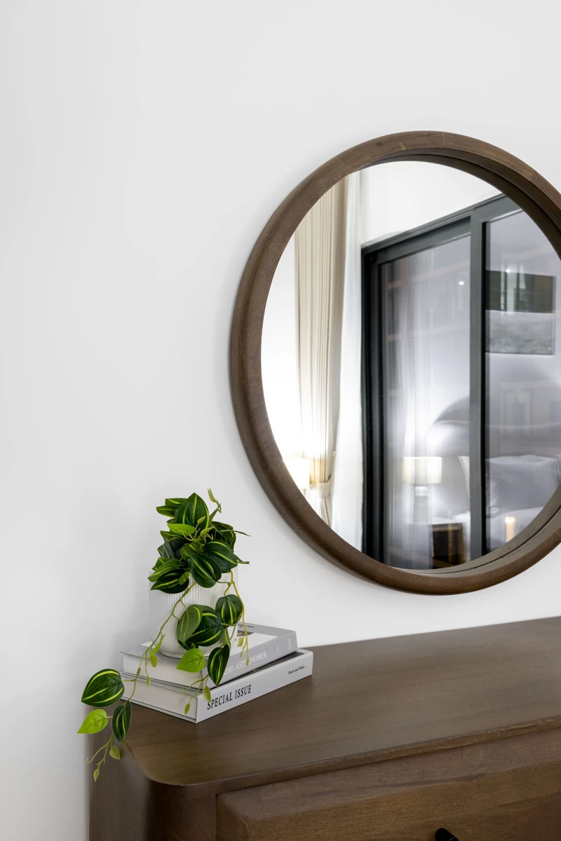 Interior details at night, Airbnb photoshoot at Crest Grande, Sobha Hartland