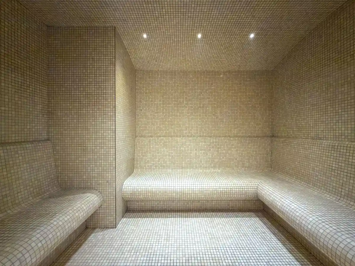 Steam room at Crest Grande, Sobha Hartland, amenity photo for an Airbnb listing