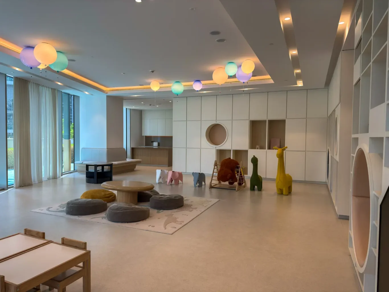Indoor kids play room at Grande Signature, Downtown Dubai, photographed for StayComfy Holiday Homes.