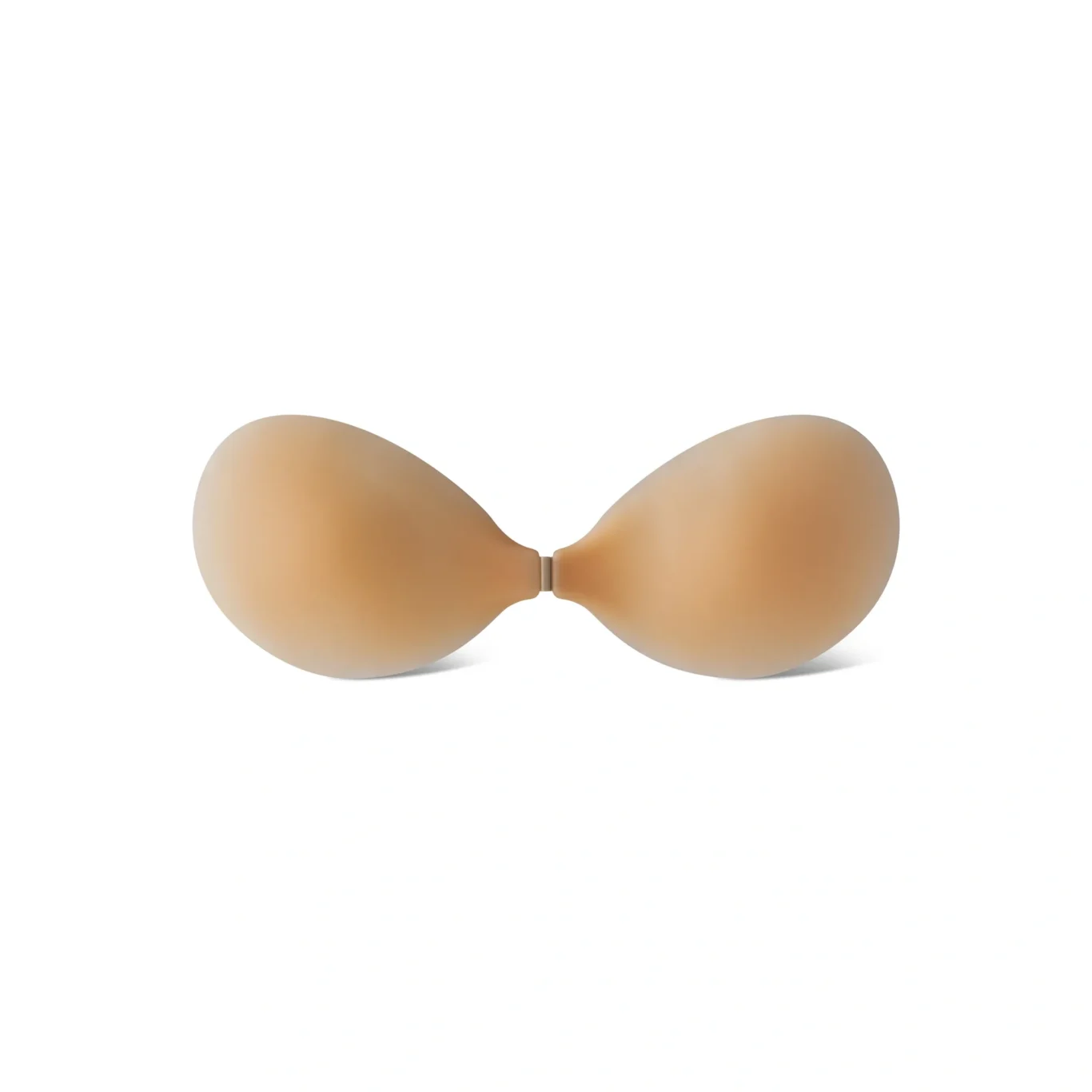LITCHY adhesive silicone bra in shade Sandy on white. Premium e-commerce product photography for LITCHY by MRPS in Dubai.