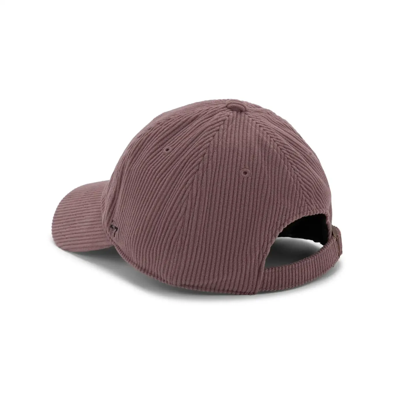 Back view of the mauve corduroy New Balance cap. E-commerce product photography for New Balance by MRPS in Dubai.